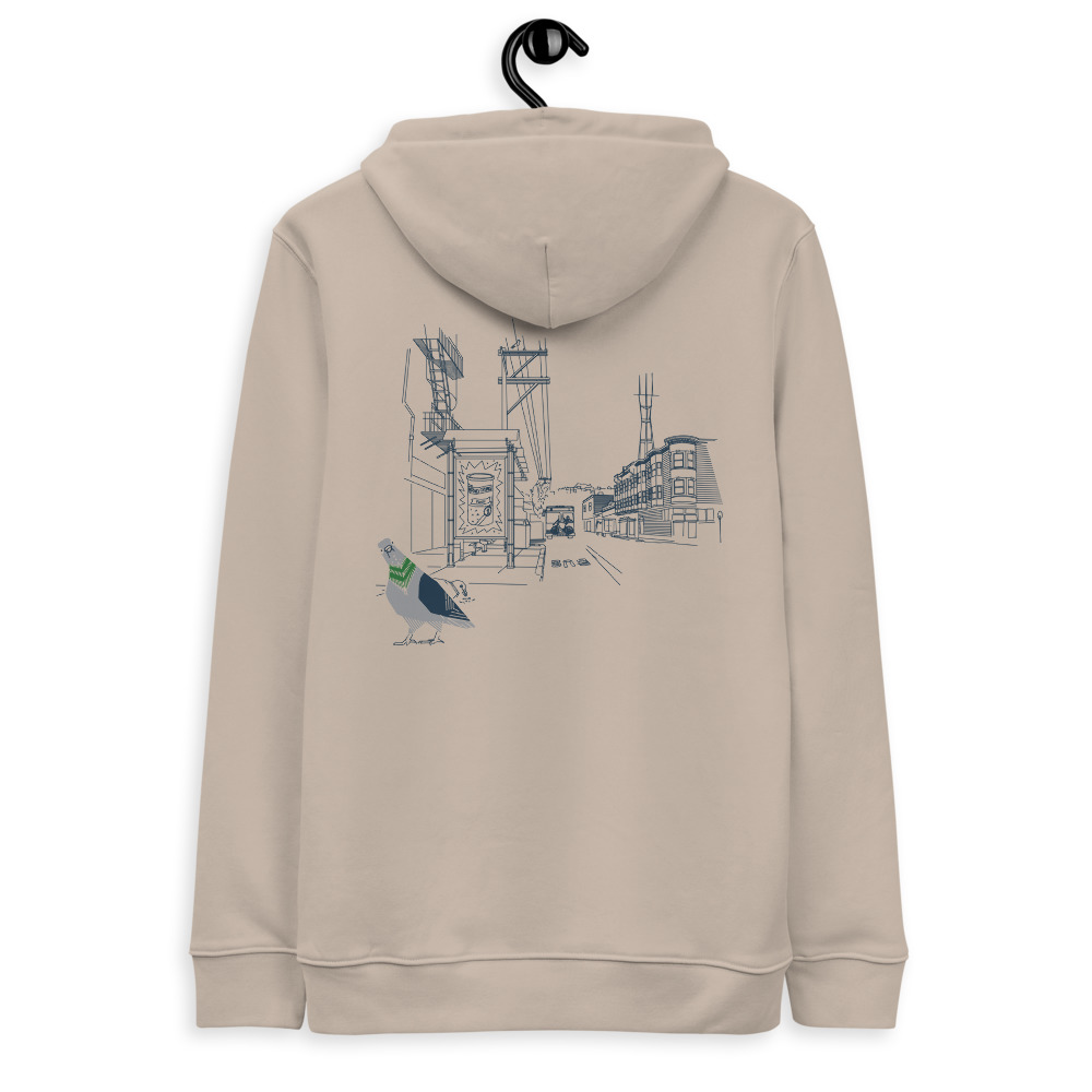 Cole Valley Pigeon: Unisex essential eco hoodie - Image 4