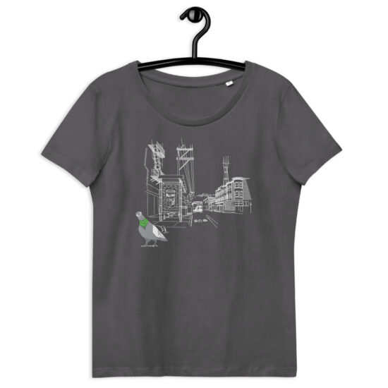 Cole Valley Pigeon: Women's fitted eco tee