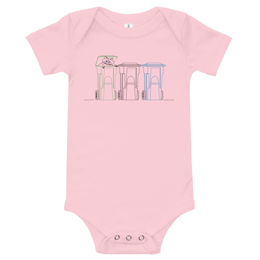 Raccoon: Baby short sleeve one piece - Image 3