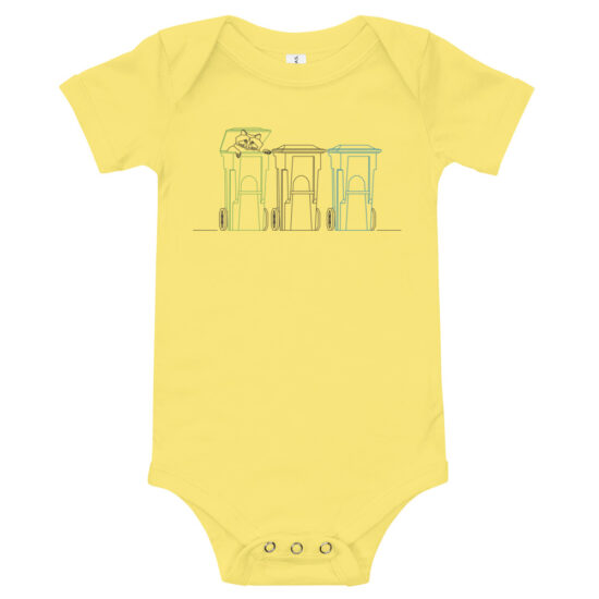 Raccoon: Baby short sleeve one piece